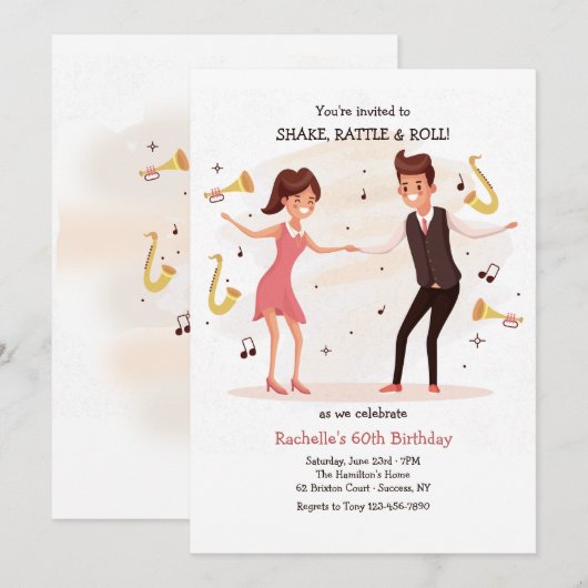 Dans met mijn partij kaart (Voorkant / Achterkant)