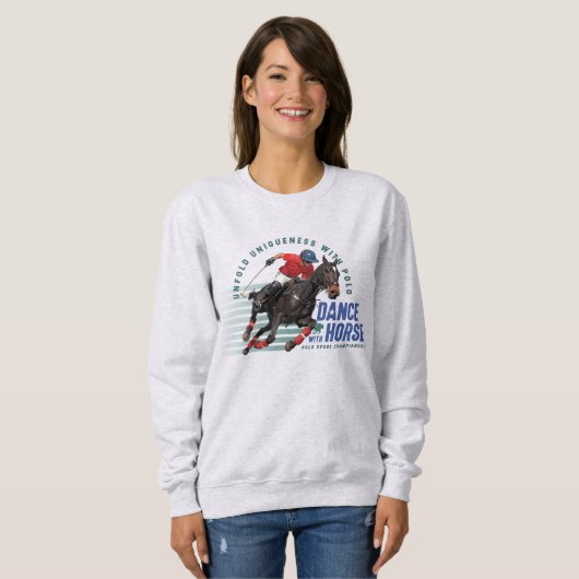Dans met paard (Polo Sport) | Dames Trui (Voorkant volledig)