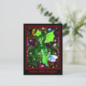 Dans met trekkers briefkaart (Staand voorkant)