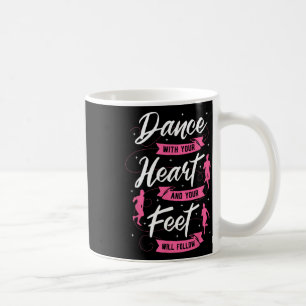 Dans met uw hart en uw gezicht volgen Da Koffiemok