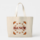 Dans met vlinders ontwerp grote tote bag (Achterkant)