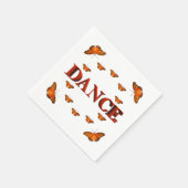 Dans met vlinders ontwerp servet (Hoek)