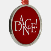 Dans! Metalen Ornament (Rechts)