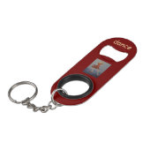 dans Mini-flesopener met sleutelhanger Mini Flessenopener (Voorkant Gekanteld)