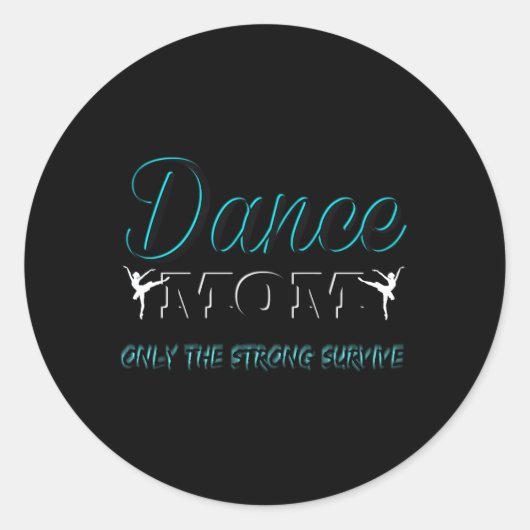 Dans Moeder Ballet Ballerina Hip Hop Tap Dans Ronde Sticker (Voorkant)