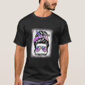 Dans Moeder Gebleekt Dans Leven Messy Bun Dancer C T-shirt (Voorkant)
