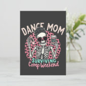 Dans moeder overleeft comp weekend kaart (Staand voorkant)