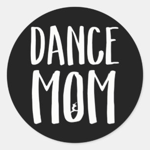 Dans Moeder voor Proud Cool Moms of Dancers Ronde Sticker