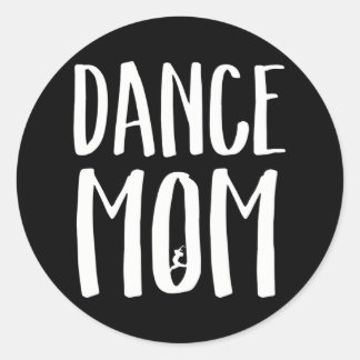 Dans Moeder voor Proud Cool Moms of Dancers Ronde Sticker