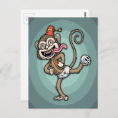Dans, Monkey. Briefkaart (Voorkant / Achterkant)