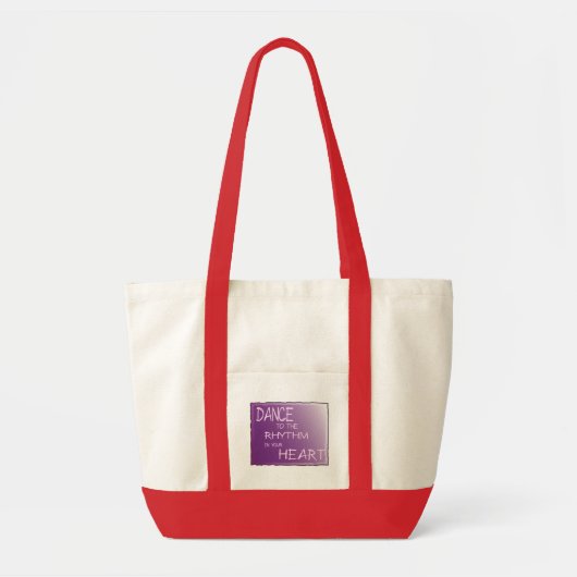 Dans naar het ritme in je hart. danser voor het le tote bag (Voorkant)
