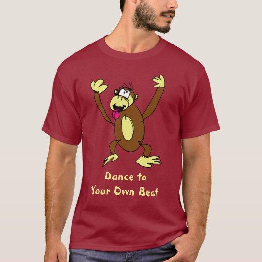 Dans naar je eigen merk Ape T-shirt (Voorkant)