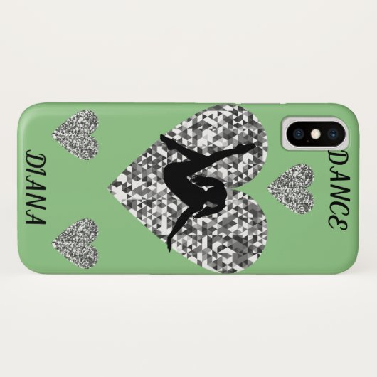 Dans nauwelijks daar Apple iPhone X hoesje in scèn (Achterkant (horizontaal))