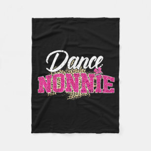Dans nonnie luipaard grappig dansende nonnie moede fleece deken