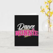 Dans nonnie luipaard grappig dansende nonnie moede kaart (Gele Bloem)