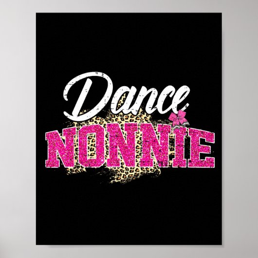 Dans nonnie luipaard grappig dansende nonnie moede poster (Voorkant)