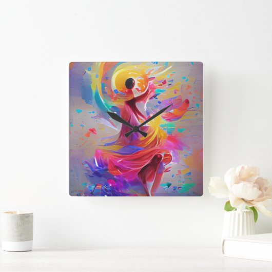 Dans of Joy Watch Vierkante Klok (Huis)