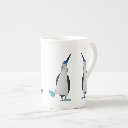 Dans of the Blue Footed Booby Bone China Mok (Voorkant rechts)