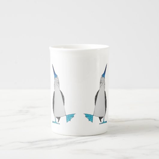 Dans of the Blue Footed Booby Bone China Mok (Voorkant)