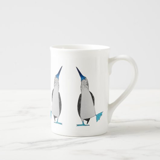 Dans of the Blue Footed Booby Bone China Mok (Rechts)