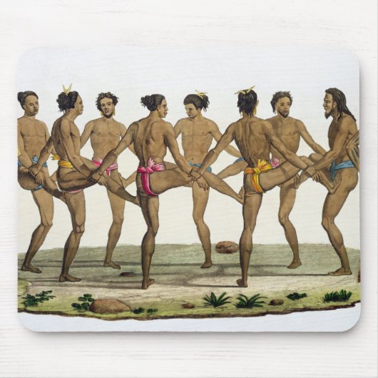 Dans of the Caroline Islanders, bord 22 uit 'Le Muismat (Voorkant)