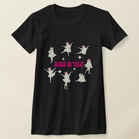 Dans of trakteer op Halloween Funny Ghost Ballet D T-shirt (Laagn)