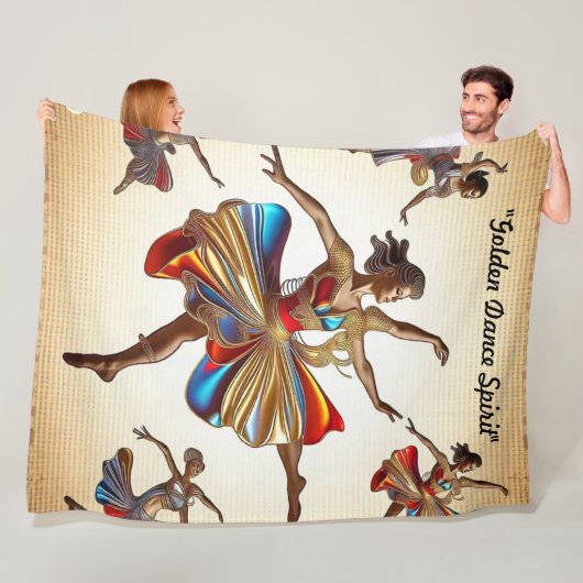 "Dans om Zielen te Inspireren" Fleece Deken (In situ)