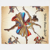 "Dans om Zielen te Inspireren" Fleece Deken (Voorkant (Horizontaal))