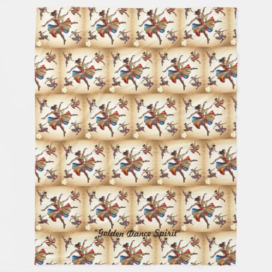 Dans om zielen te inspireren fleece deken (Voorkant)