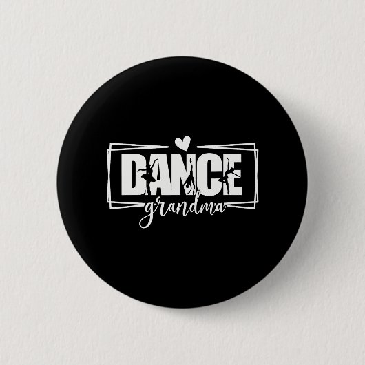 Dans Oma Cheer Ballet Danser Grootmoeder Ronde Button 5,7 Cm (Voorkant)