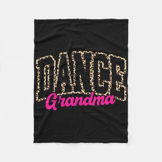 Dans Oma Leopard Dancing Life Meisjes Vrouwen Dan Fleece Deken (Voorkant)