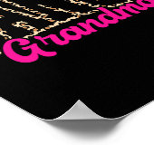 Dans Oma Leopard Dancing Life Meisjes Vrouwen Dan Poster (Hoek)