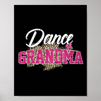 Dans oma luipaard grappig dansen oma moeder poster