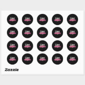 Dans oma luipaard grappig dansen oma moeder ronde sticker (Vel)