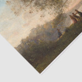 Dans onder de bomen aan de rand van het meer tissuepapier (Detail)