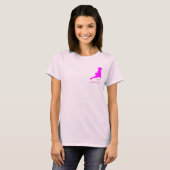 Dans op air roze t-shirt (Voorkant volledig)