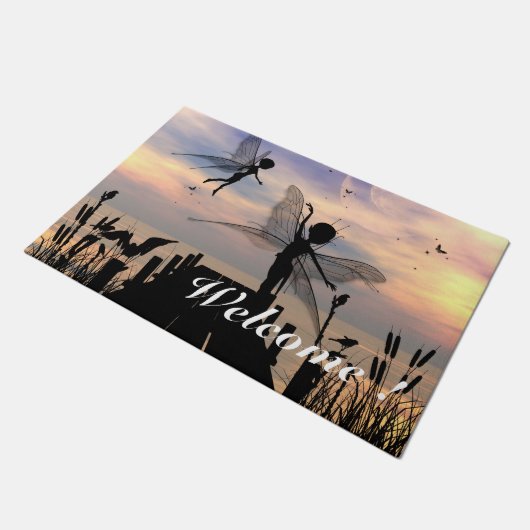 Dans op een steiger deurmat (Schuin)