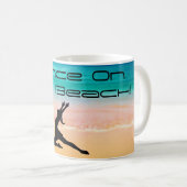 Dans op het strand - Zand & Oceaan Koffiemok (Voorkant rechts)