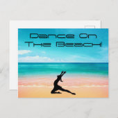 Dans op het strand - zand & oceaanBriefkaart Briefkaart (Voorkant / Achterkant)