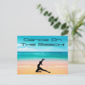 Dans op het strand - zand & oceaanBriefkaart Briefkaart (Staand voorkant)