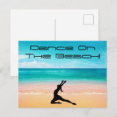 Dans op het strand - zand & oceaanBriefkaart Briefkaart (Voorkant / Achterkant)