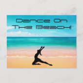 Dans op het strand - zand & oceaanBriefkaart Briefkaart (Voorkant)