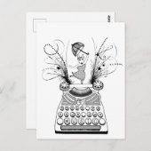 Dans op je eigen muziek English Bull Terrier Briefkaart (Voorkant / Achterkant)