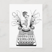 Dans op je eigen muziek English Bull Terrier Briefkaart (Voorkant)