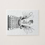 Dans op je eigen muziek English Bull Terrier Legpuzzel (Horizontaal)