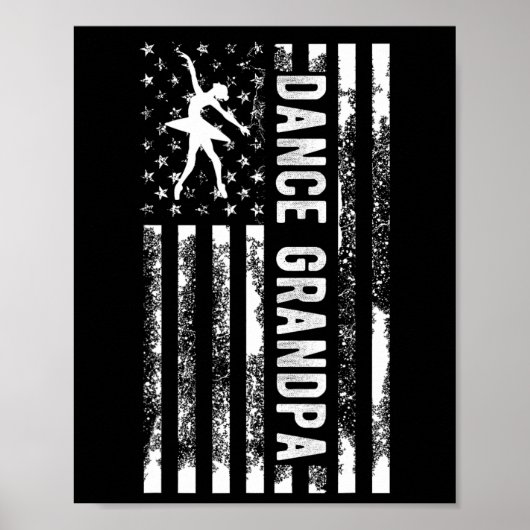 Dans Opa Van Een Danser Opa Vlag Dansen Poster (Voorkant)
