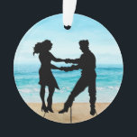 Dans Ornament - Beach Shag Dancing<br><div class="desc">Ik hoop dat je dit leuk vindt als een ornament voor je boompje, een jaarrond snuisterij om in je huis te hangen, een cadeau voor je shag-dansende vrienden ... noem maar op! Ik heb de kosten voor Extended Licenses betaald om het dok en de oceaan te krijgen om het dat...</div>
