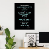 Dans Ouders Publiek Etiquette II Sky/White Poster (Thuiskantoor)
