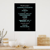 Dans Ouders Publiek Etiquette II Sky/White Poster (Keuken)