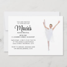 Dans Overweging Foto Uitnodiging